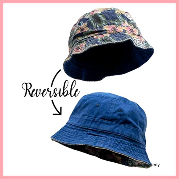 Denim Bucket Hat Packable Sun Protection Festival Outdoor main image 5